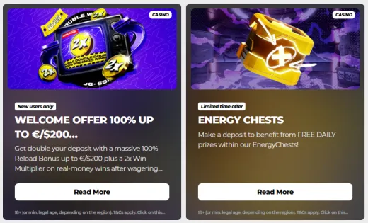 Energy Casino bonus